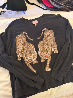 Show Me Your Mumu Simon Pullover in Dancing Tiger Graphic